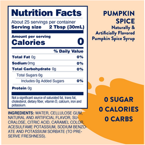 Sugar Free Pumpkin Spice Syrup