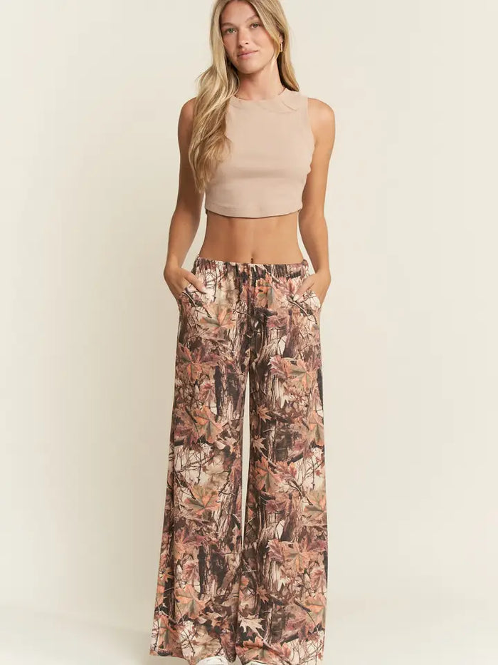 Camo Wide Leg Pants