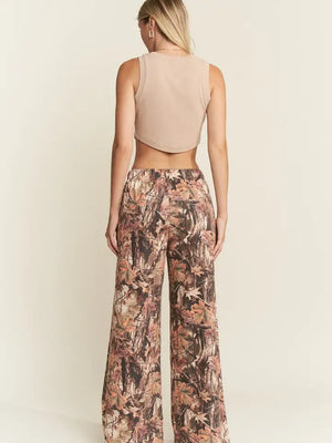 Camo Wide Leg Pants