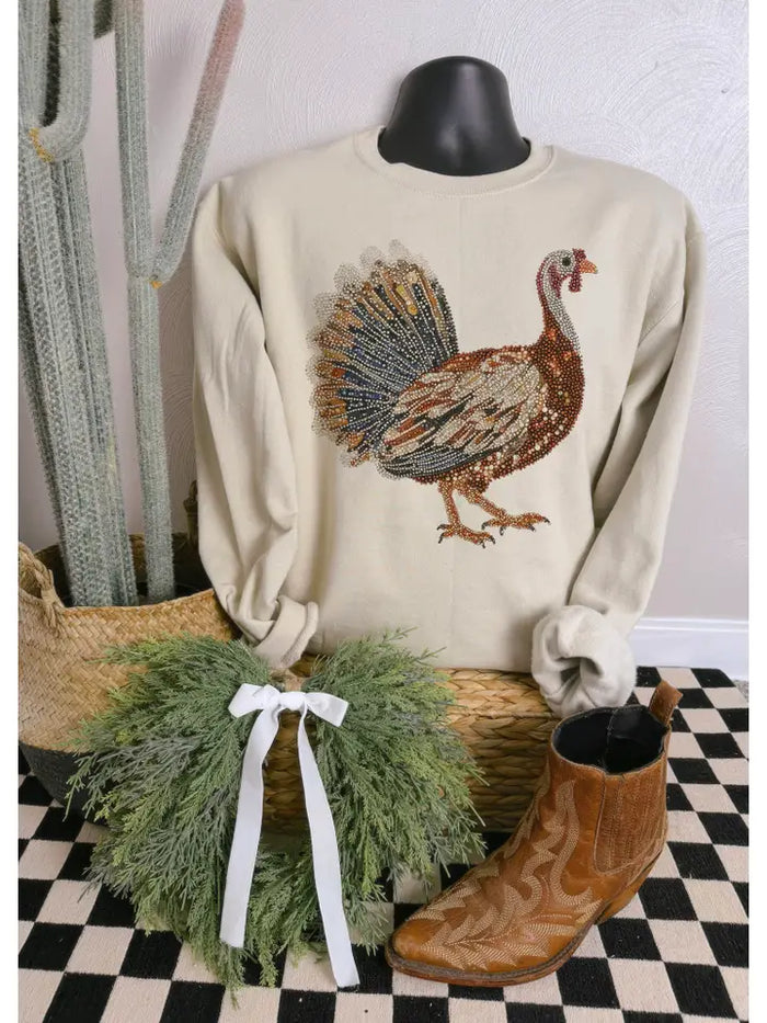 Bedazzled Turkey Sweatshirt