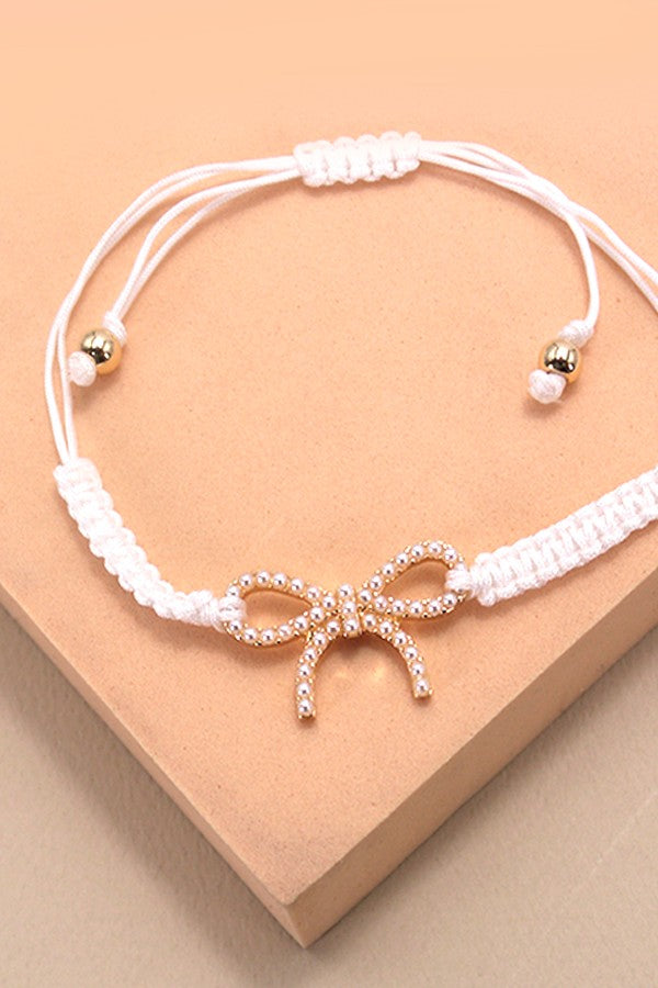 Adjustable Bow Bracelet