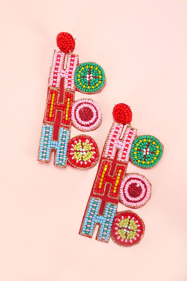 Christmas Holiday HOHOHO Earrings