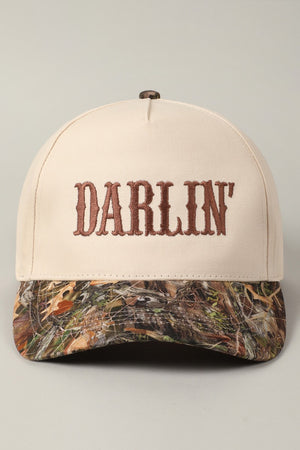 Realtree Camouflage DARLIN' Embroidery Trucker Hat