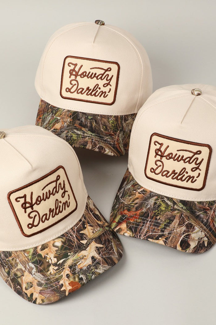 Howdy Darlin' Embroidery Patch Cap