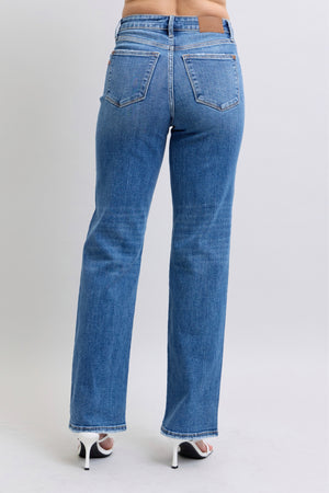 Judy Blue V-FRONT WB VINTAGE WASH STRAIGHT FIT