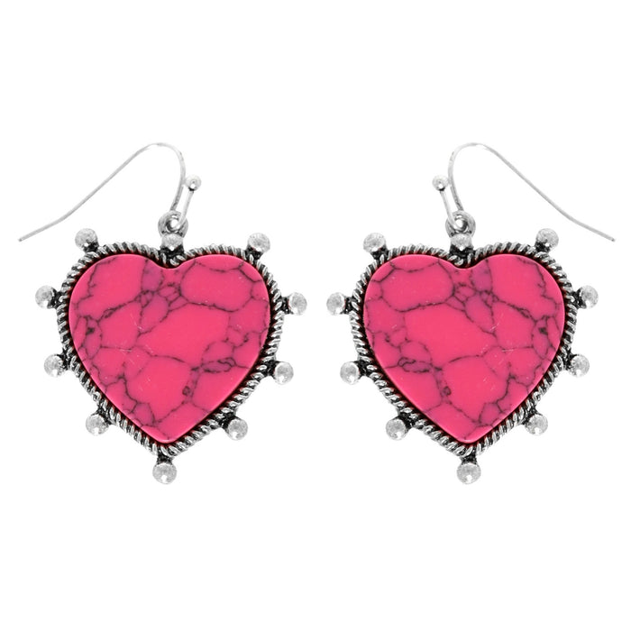 Navajo Heart Earrings