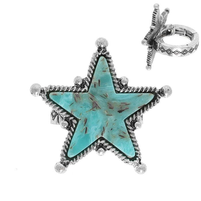 Navajo Star Ring