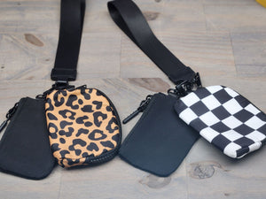 Dual Pouch Wristlet/Keychain Wallet