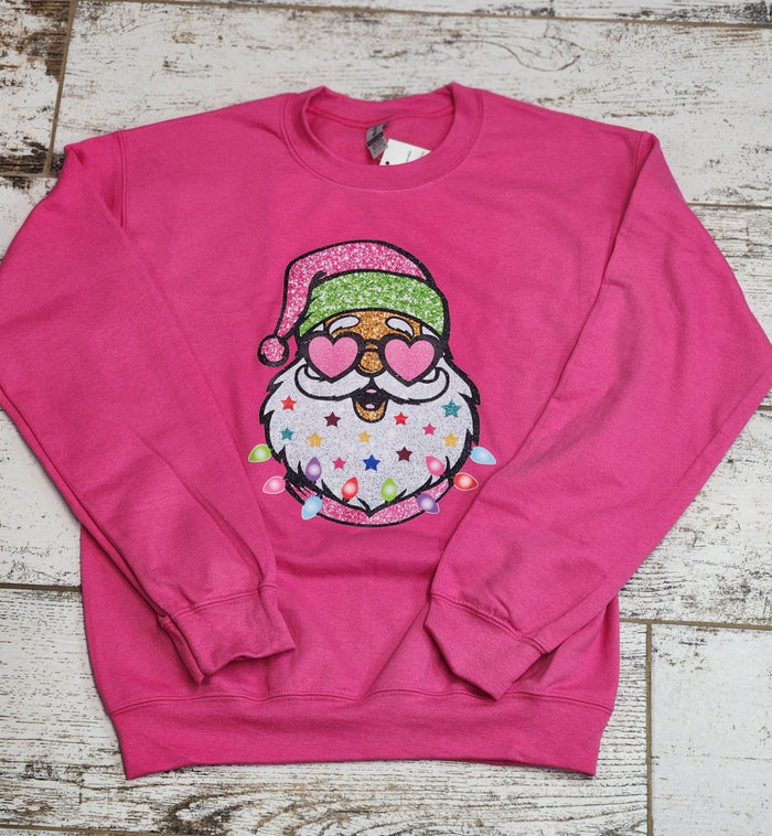 Heart Eyes Santa Sweatshirt