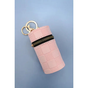 Trending Vegan Round Lip Bag Pouch Keychain