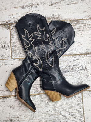 River Knee High Western Boot