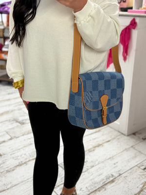 Preorder! Denim Messenger Handbag