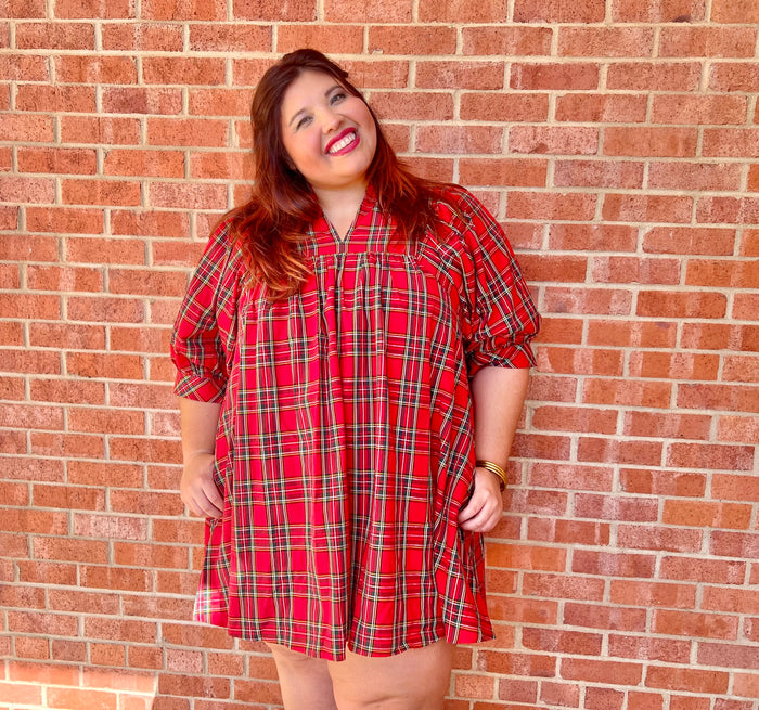 Holiday Plaid Dress