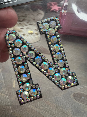 Rhinestone AB Initial Patches