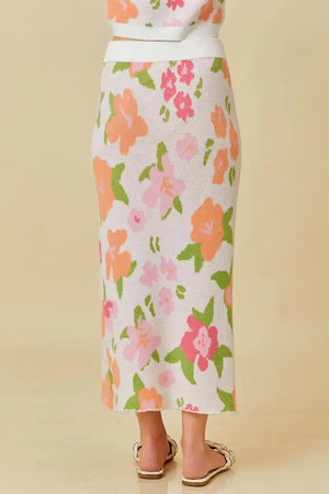 Floral Midi Skirt