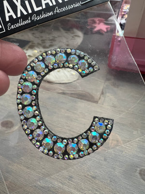 Rhinestone AB Initial Patches