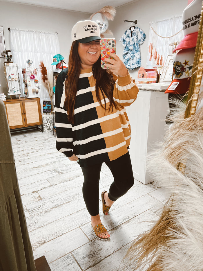 Oversized Striped Sweater