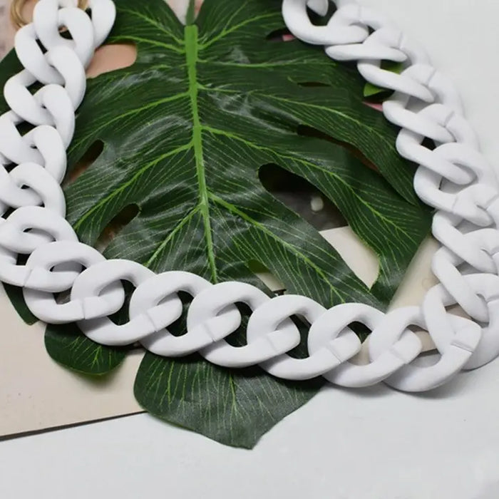 Matte Acrylic Resin Bag Chain