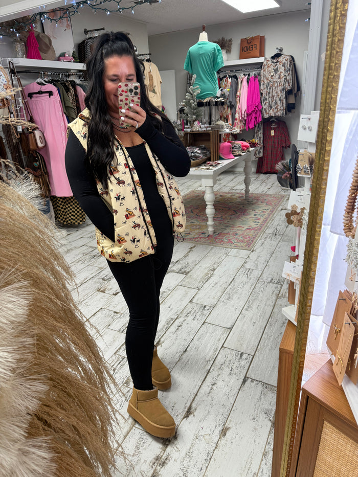 Vintage Cowboy Vest (Preorder)