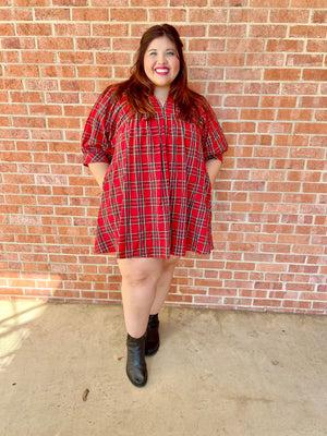 Holiday Plaid Dress