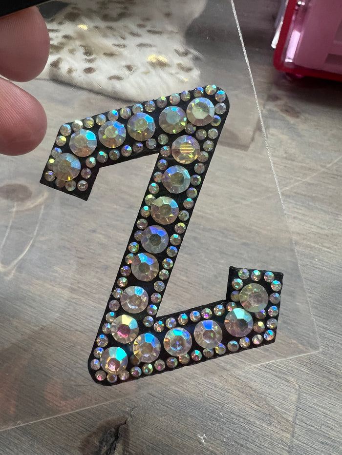 Rhinestone AB Initial Patches