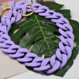 Matte Acrylic Resin Bag Chain