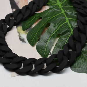 Matte Acrylic Resin Bag Chain