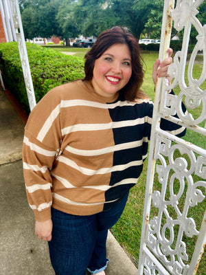 Oversized Striped Sweater