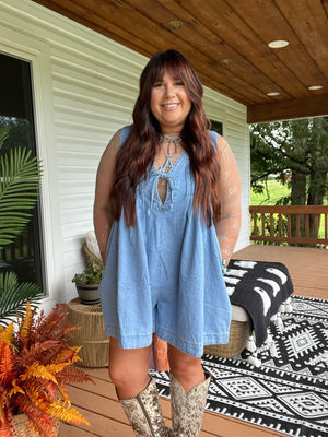 Denim Romper