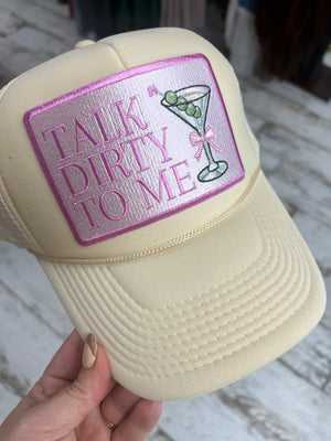 Talk Dirty to Me Martini Trucker Hat