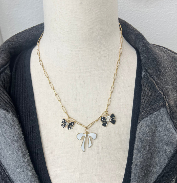 Bow Charm Necklace