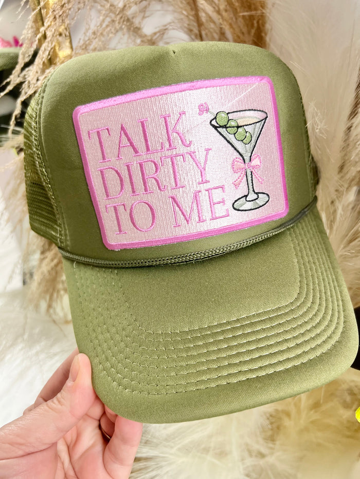 Talk Dirty to Me Martini Trucker Hat