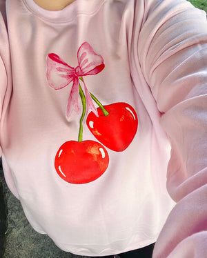 Bow with Cherry Sweatshirt