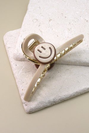 Large Smiley Face Hair Clip