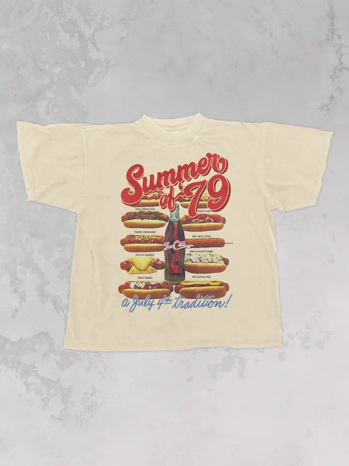 Summer of '79,  4th of July Oversized T-Shirt