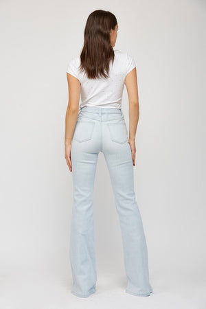 Super High Rise Tummy Tuck Flare Leg Mica Denim