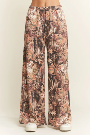Camo Wide Leg Pants