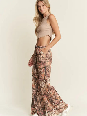 Camo Wide Leg Pants