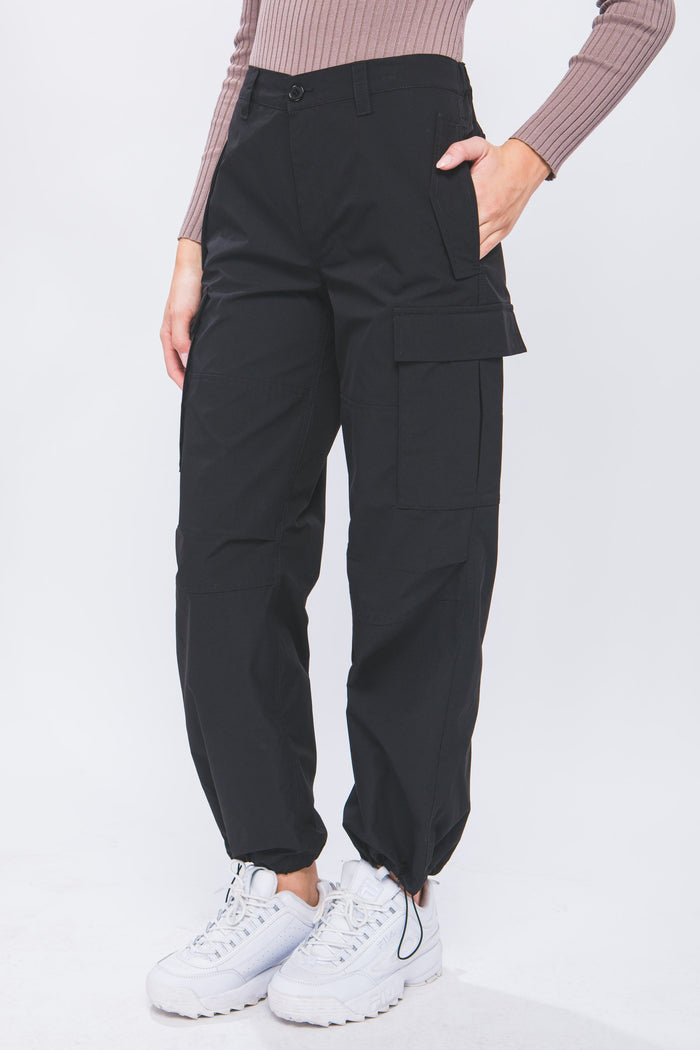 Cargo Pants With Elastic Waist Band No