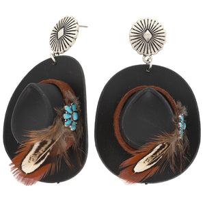 Concho Western Hat Earrings