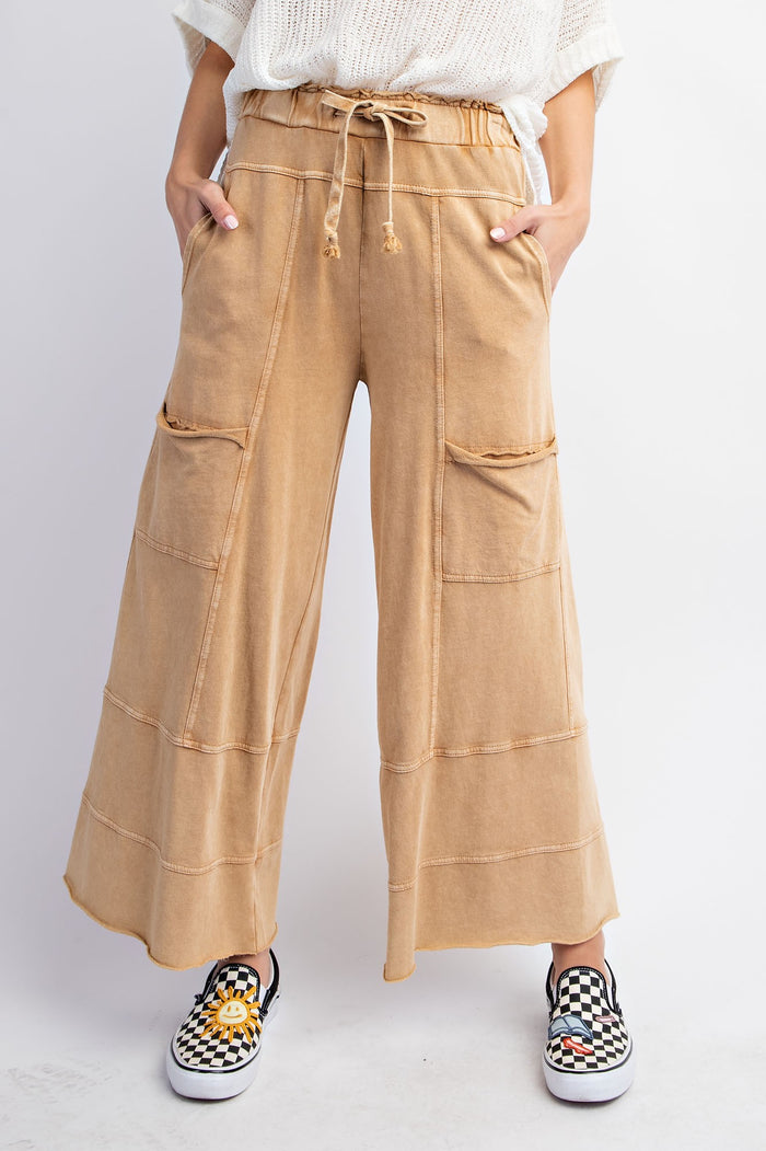 Mineral Wash Terry Knit Pants