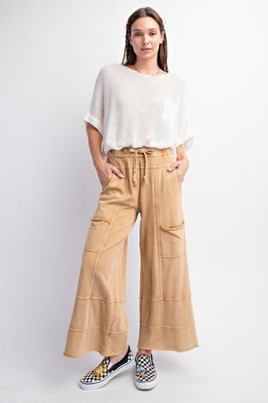 Mineral Wash Terry Knit Pants