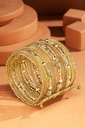 Multi-Layer Beaded Bangle Bracelet