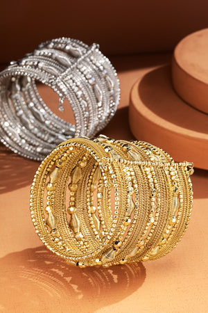 Multi-Layer Beaded Bangle Bracelet