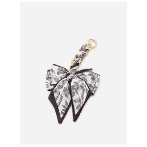 Floral Silk Bow Bag Charm