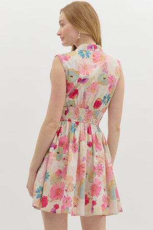 Floral VNeck Dress