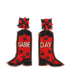 Game Day Cowboy Boot Earrings