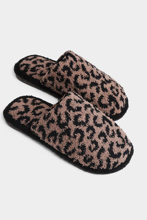 Leopard Print House Shoes