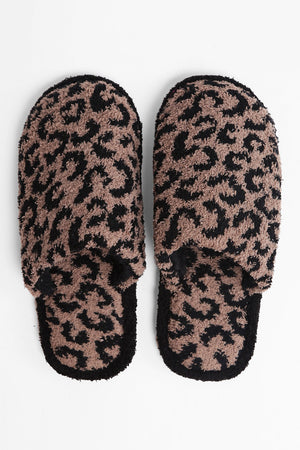 Leopard Print House Shoes