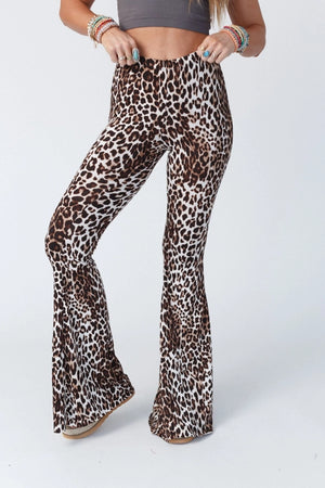 Cher Leopard Flare Pants